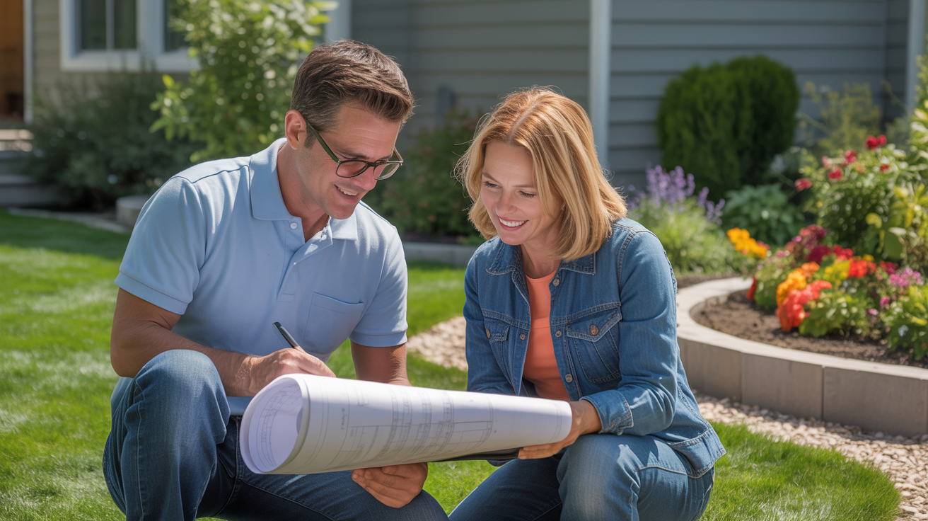 Custom landscape design with native plantings installed by Triple Landscaping